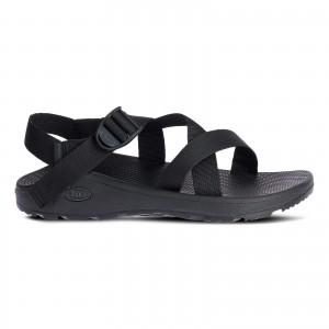 Black Chaco Z/Cloud Cushioned Wide Width Sandal | SFHKRU-740