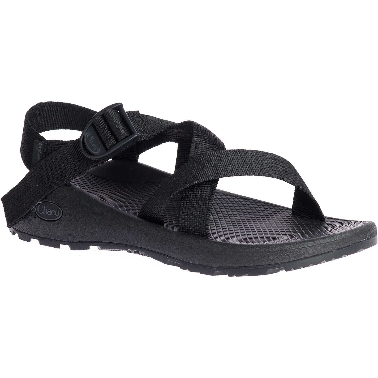 Black Chaco Z/Cloud Cushioned Wide Width Sandal | SFHKRU-740