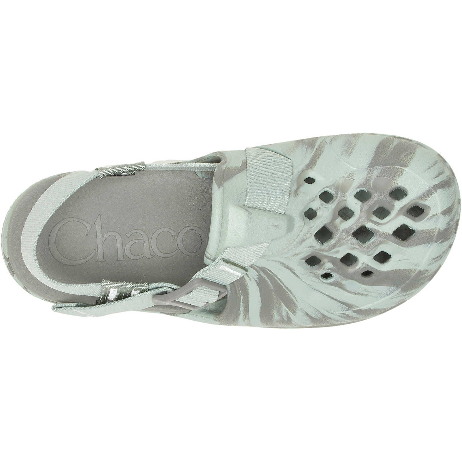 Green White Chaco Chillos Clog | WCLPIG-942