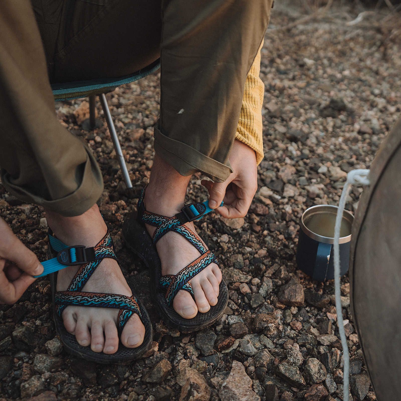 Light Turquoise Chaco Rapid Pro Toe-Loop | IPUHXK-015