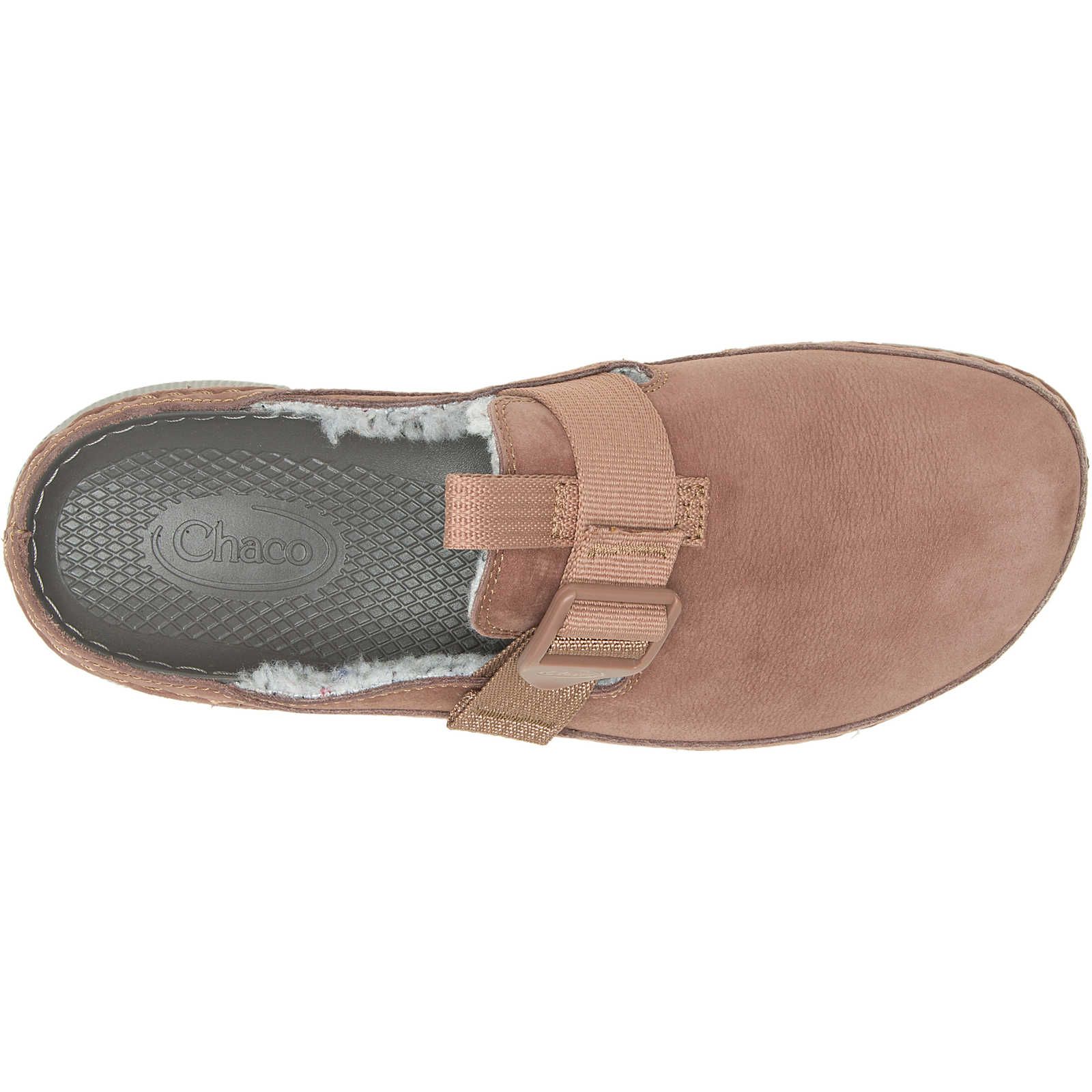 Pink Brown Chaco Paonia Clog Fluff | BCIMEJ-378