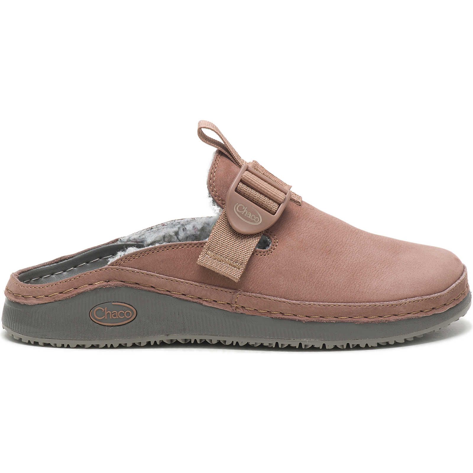 Pink Brown Chaco Paonia Clog Fluff | BCIMEJ-378